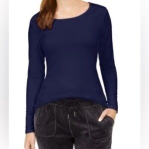 Anne Klein II Royal Blue Long Sleeve Top